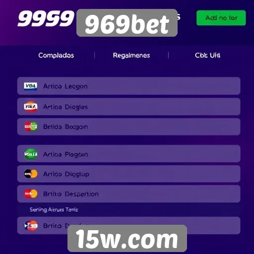 Métodos de pagamento suportados pelo site 969bet